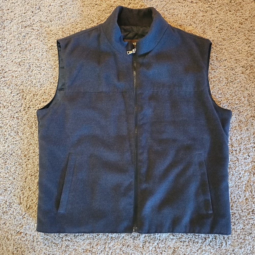 Danier Vest Fleece Quilted Thinsulate Lining‎ Mens Large Left Hand Zip See Pics